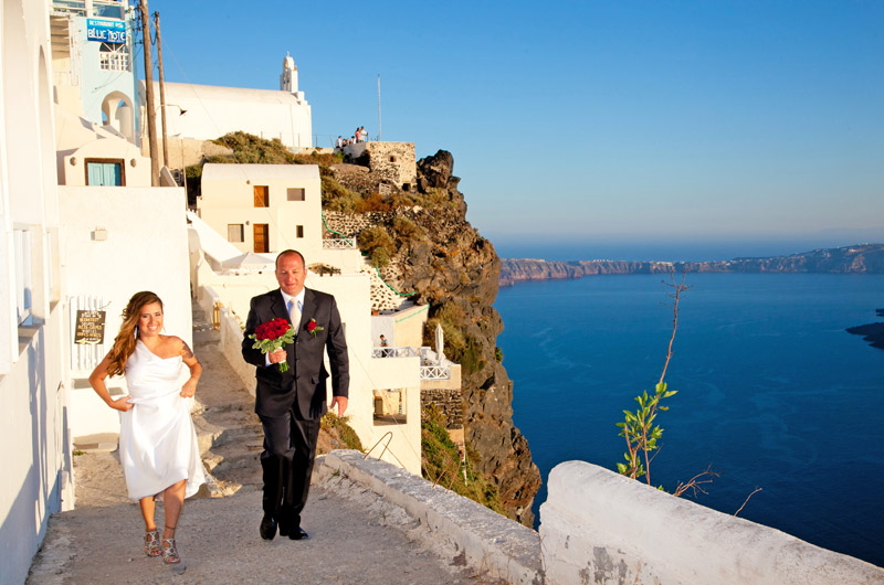 casamento em santorini