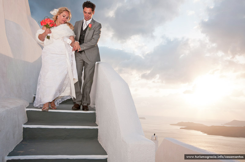 casamento em santorini