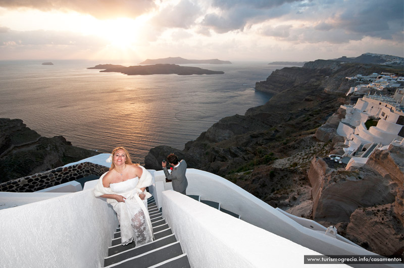 casamento em santorini