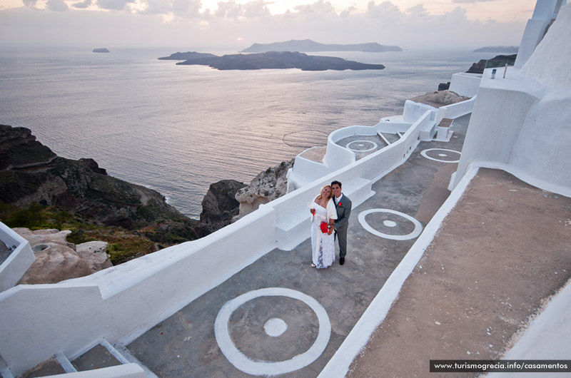 casamento em santorini