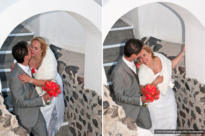 casamento em santorini