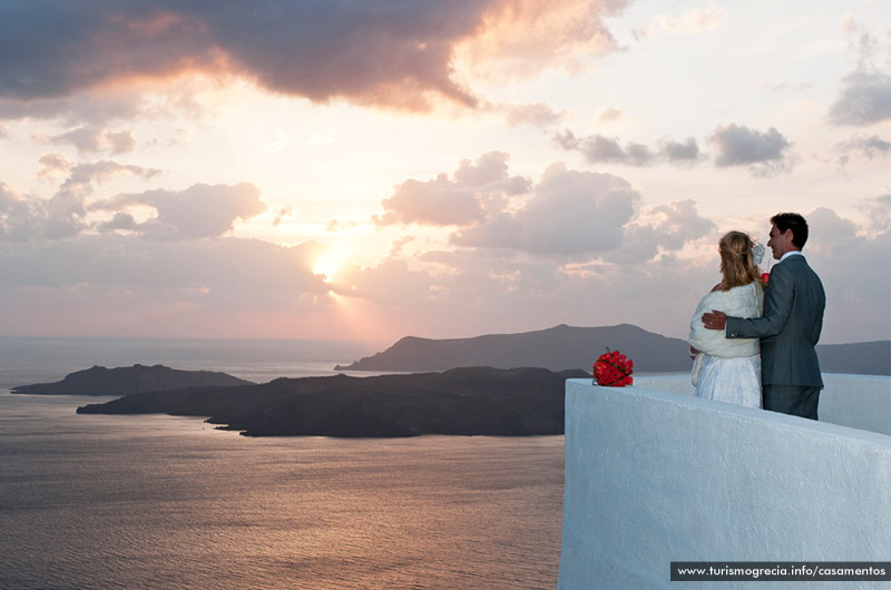 casamento em santorini