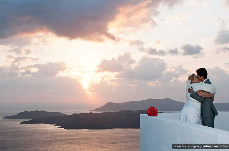 casamento em santorini