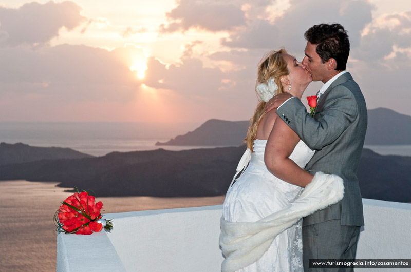 casamento em santorini