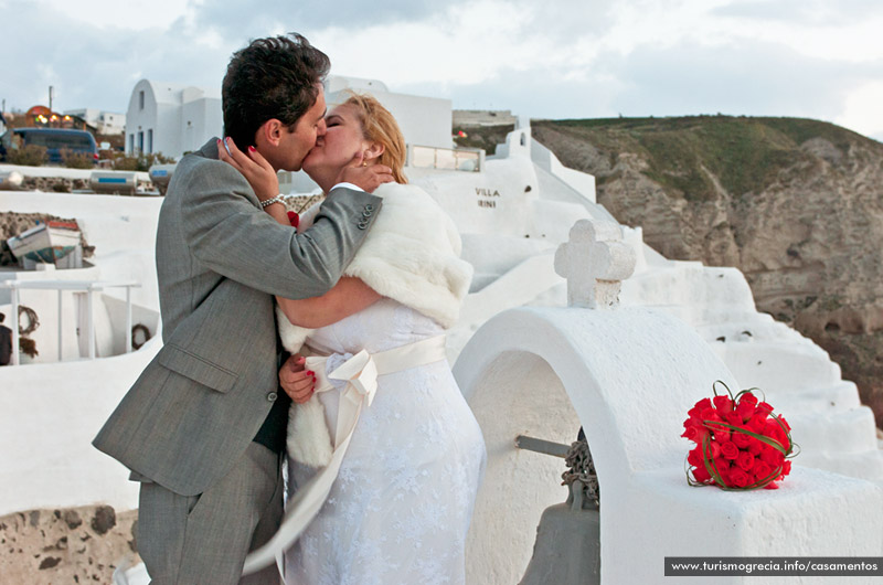 casamento em santorini