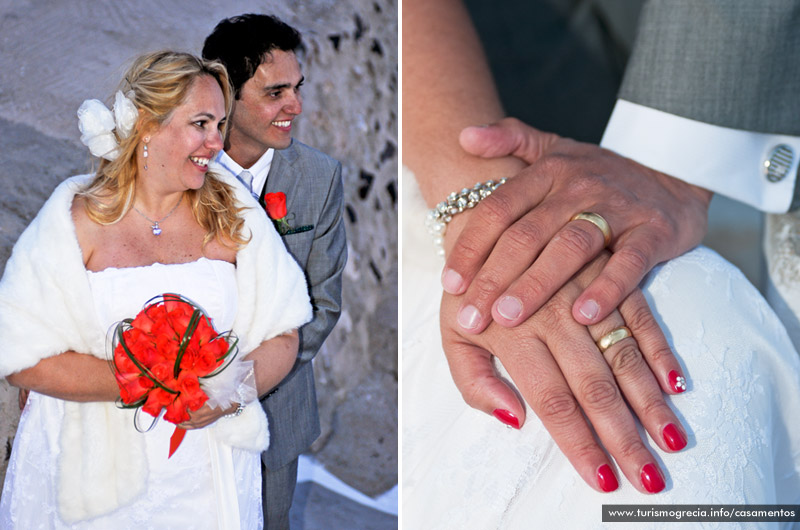 casamento em santorini