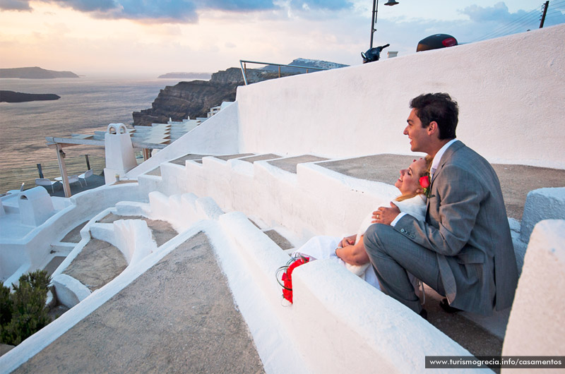 casamento em santorini