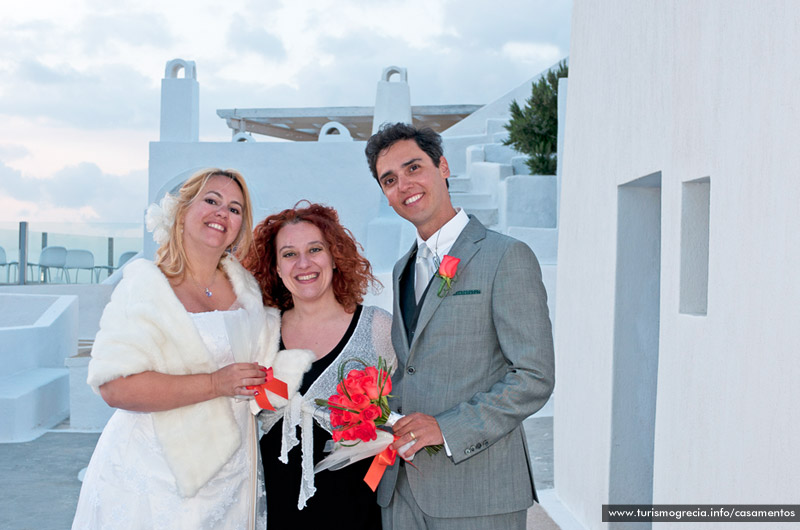 casamento em santorini