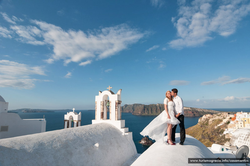 casamentos em santorini