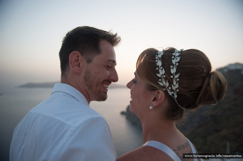 casamento em santorini