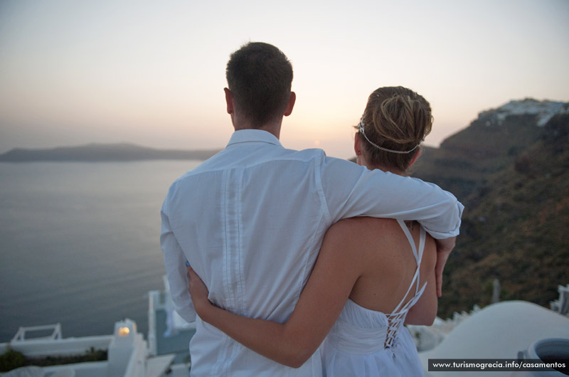 casamento em santorini