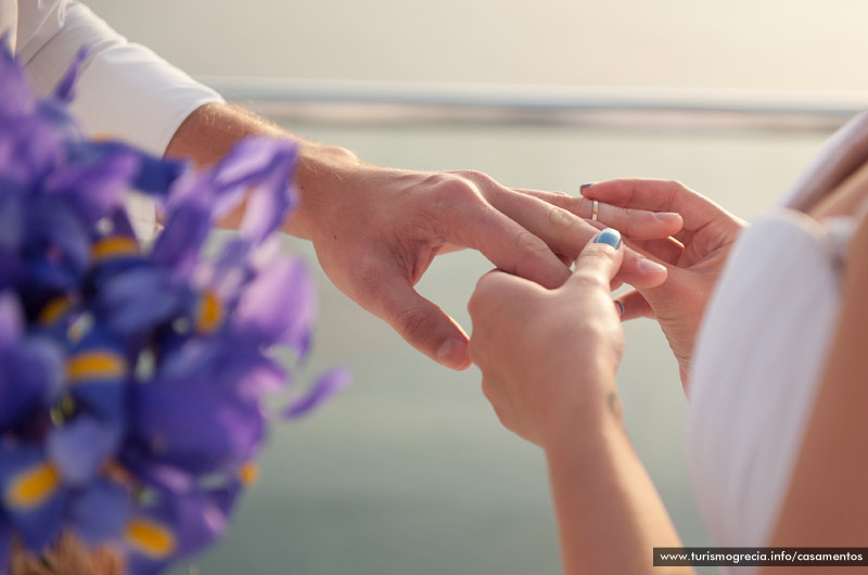 casamento em santorini