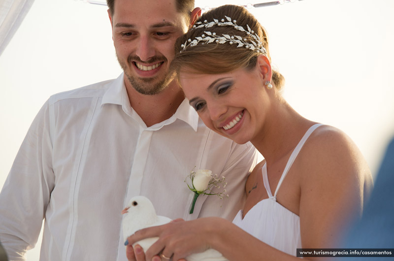 casamento em santorini