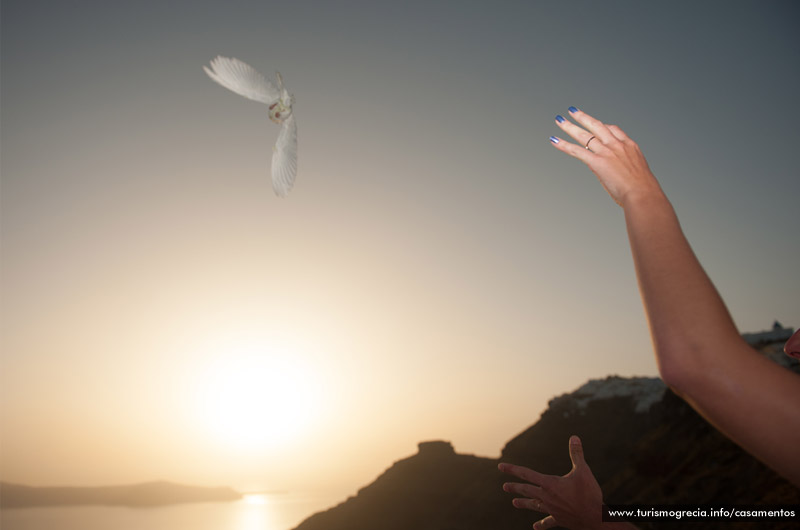 casamento em santorini