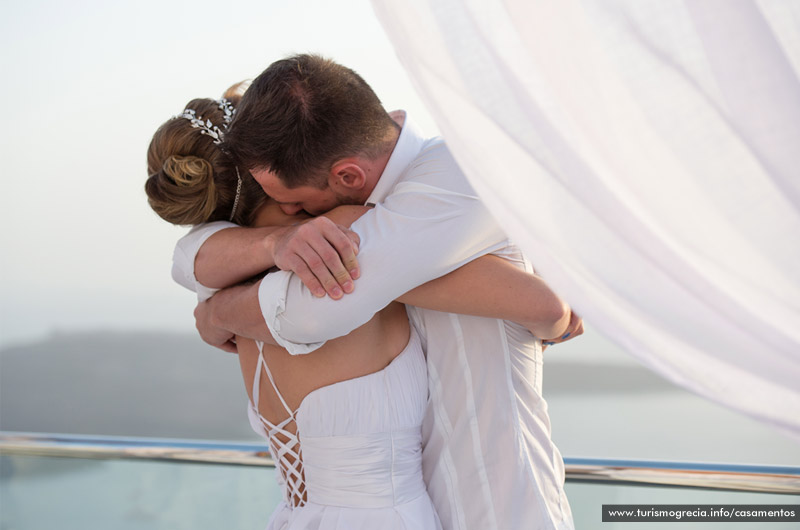 casamento em santorini