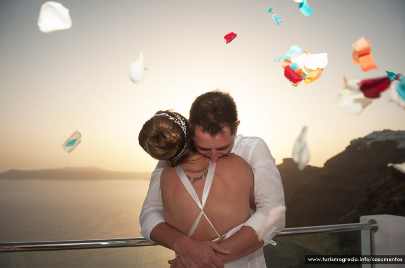 casamento em santorini