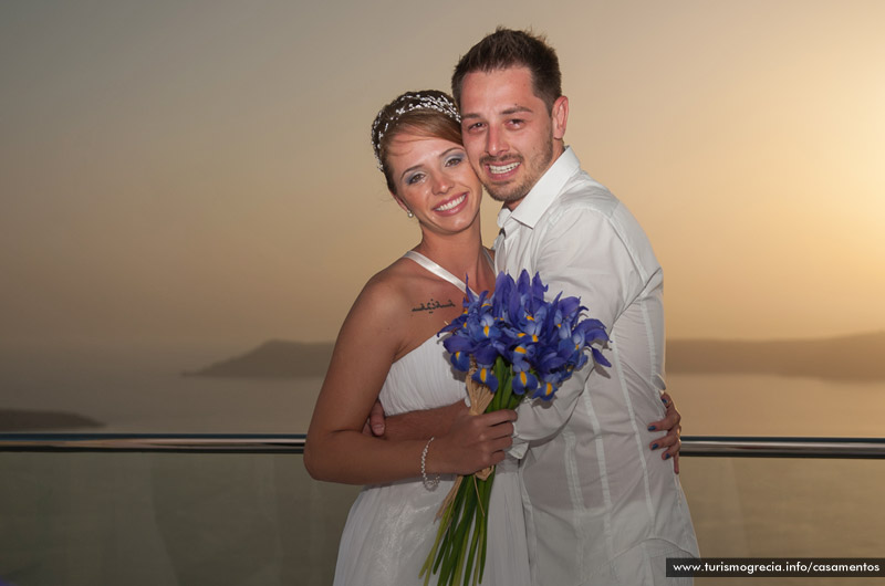 casamento em santorini