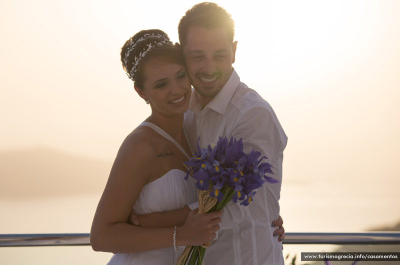 casamento em santorini