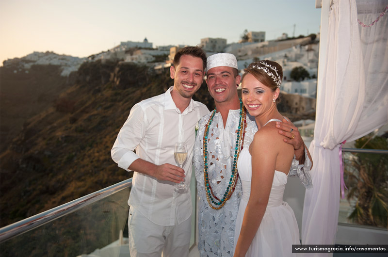 casamento em santorini