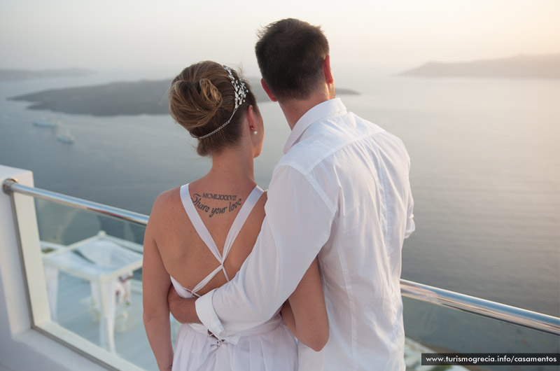 casamento em santorini