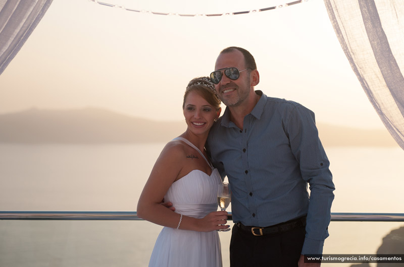 casamento em santorini