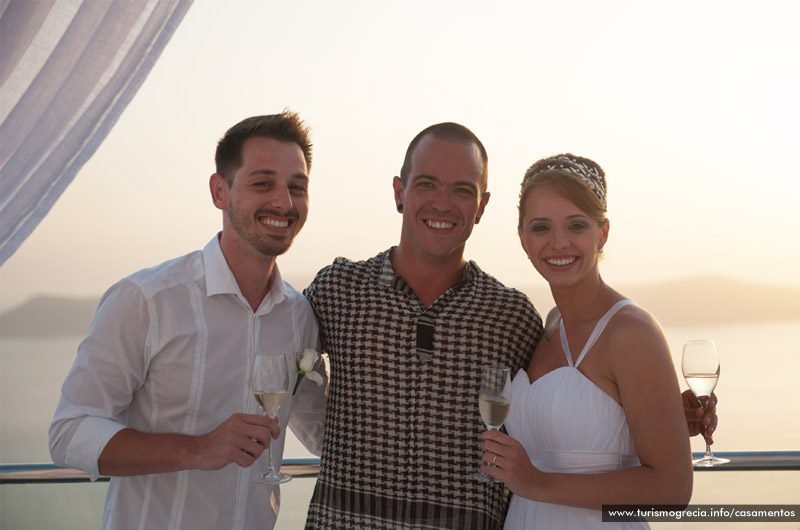 casamento em santorini