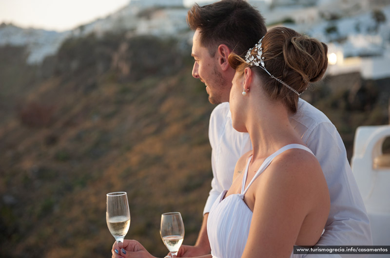 casamento em santorini