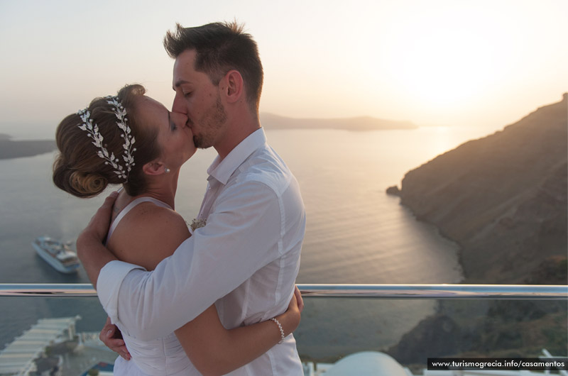 casamento em santorini