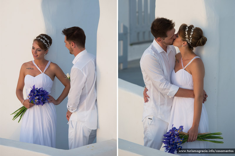 casamento em santorini