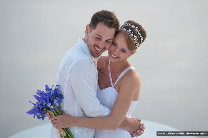 casamento em santorini