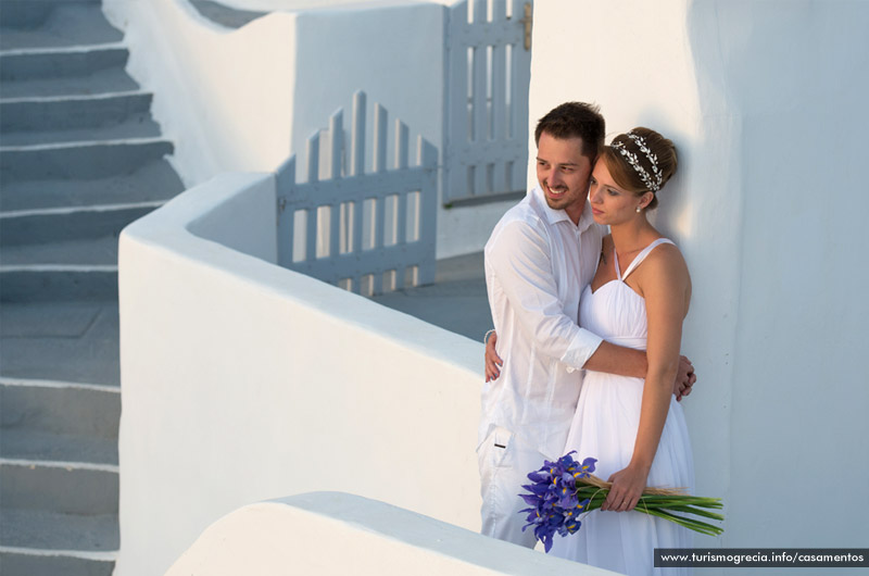 casamento em santorini