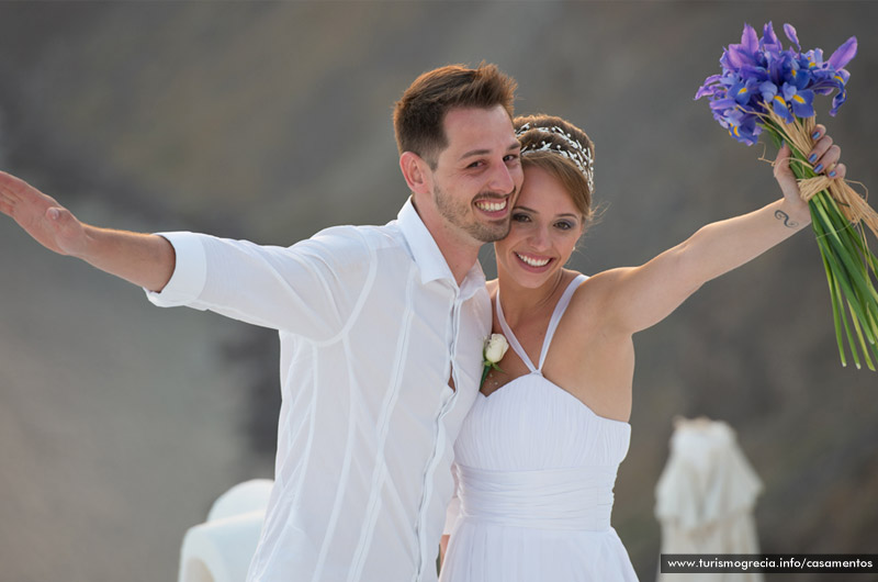 casamento em santorini