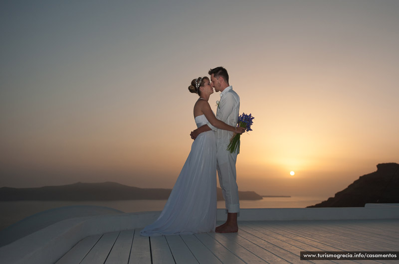 casamento em santorini