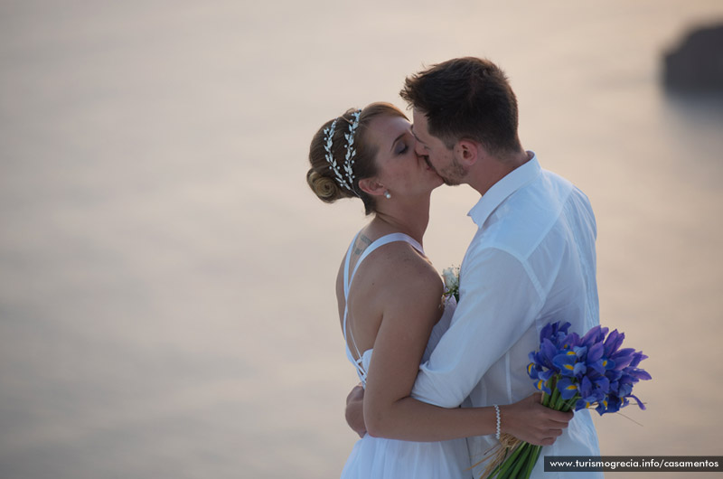 casamento em santorini