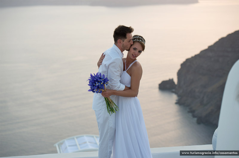 casamento em santorini