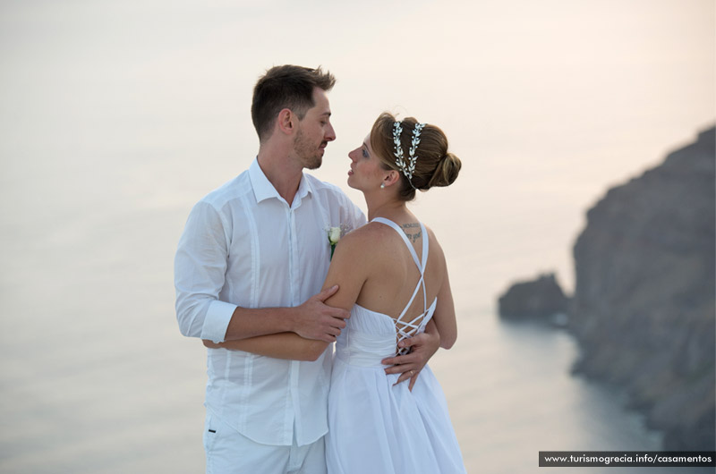 casamento em santorini