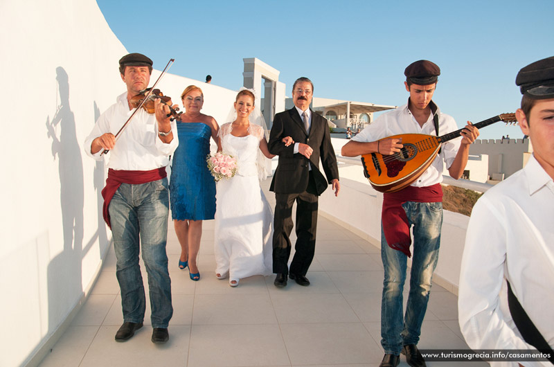 casamentos em santorini