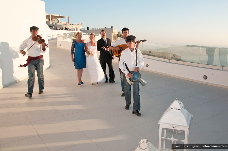 casamentos em santorini