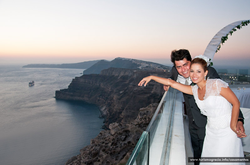 casamento em santorini