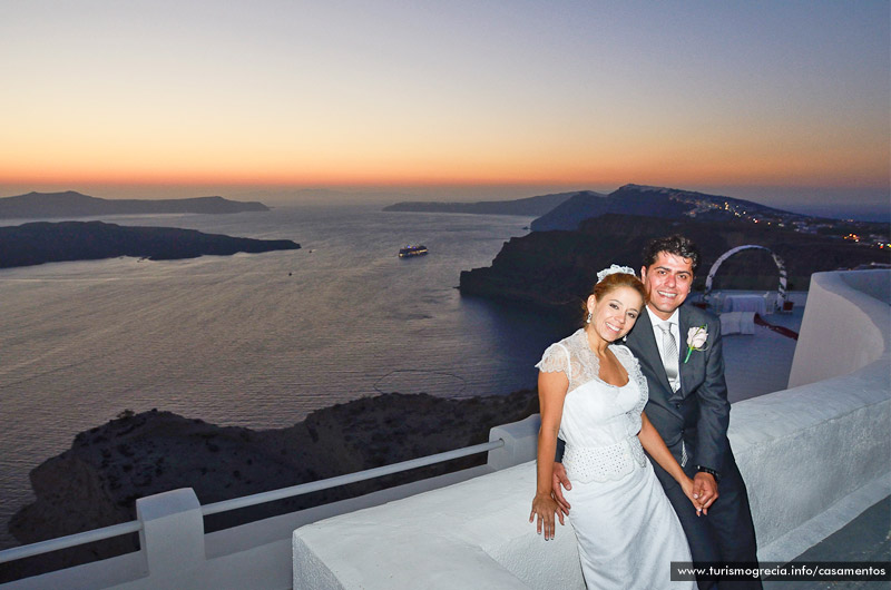 casamento em santorini