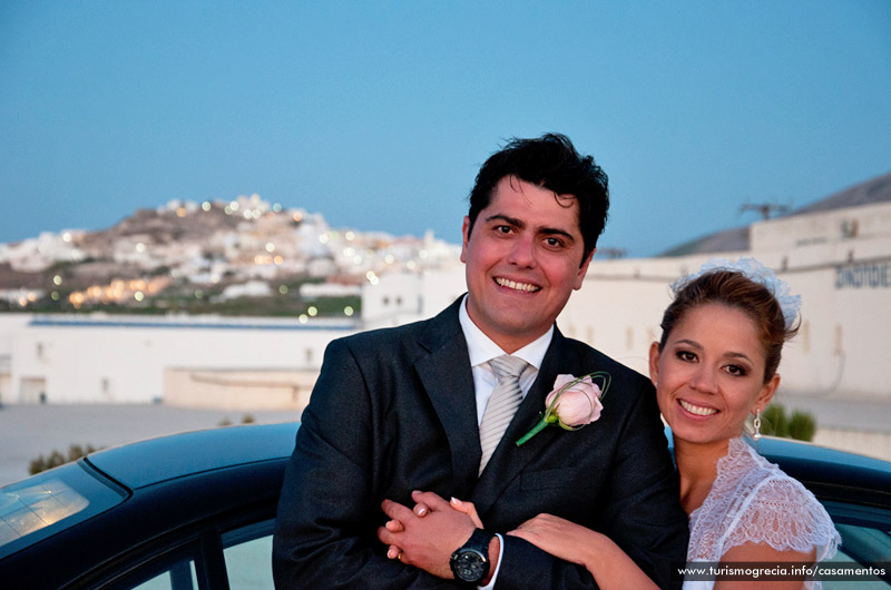 casamento em santorini