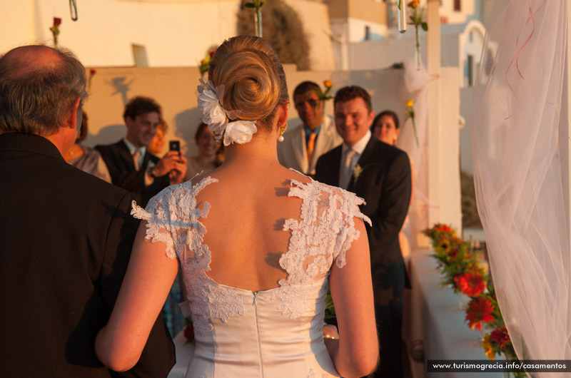 casamentos em santorini