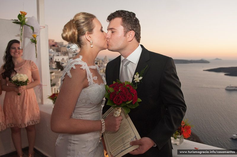 casamento em santorini