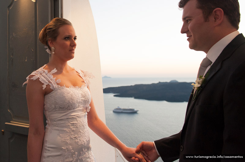 casamento em santorini