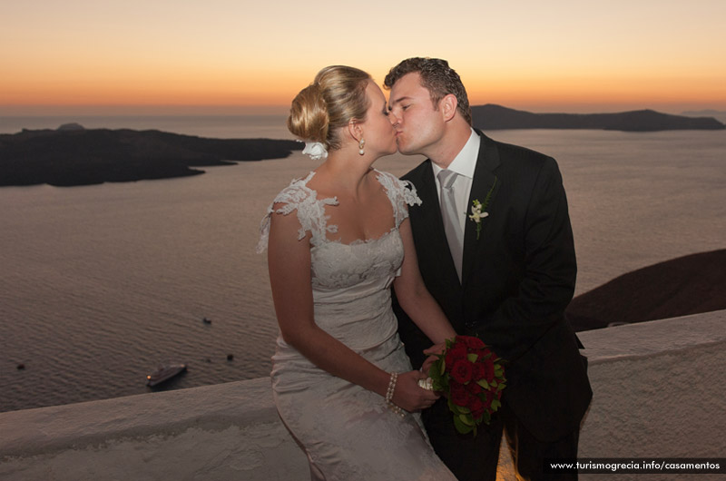 casamento em santorini