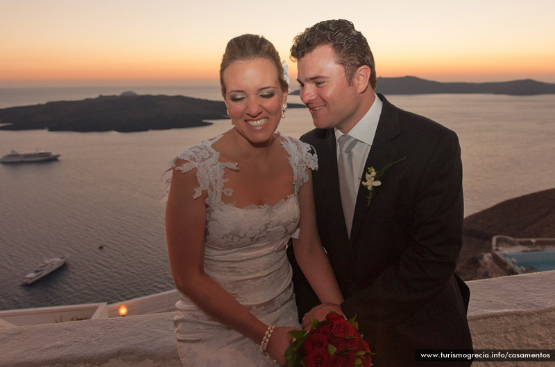 casamento em santorini