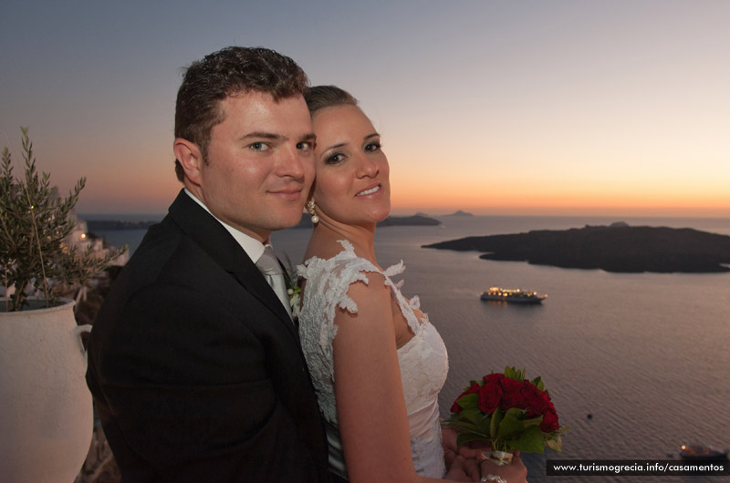 casamento em santorini