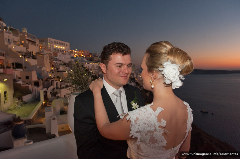 casamento em santorini