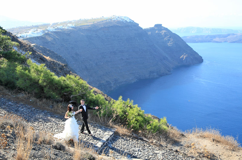 casamento em santorini