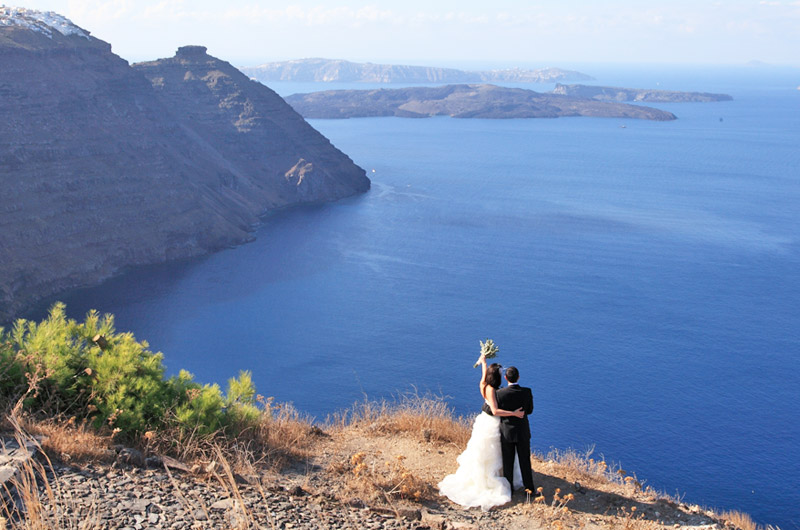 casamento em santorini